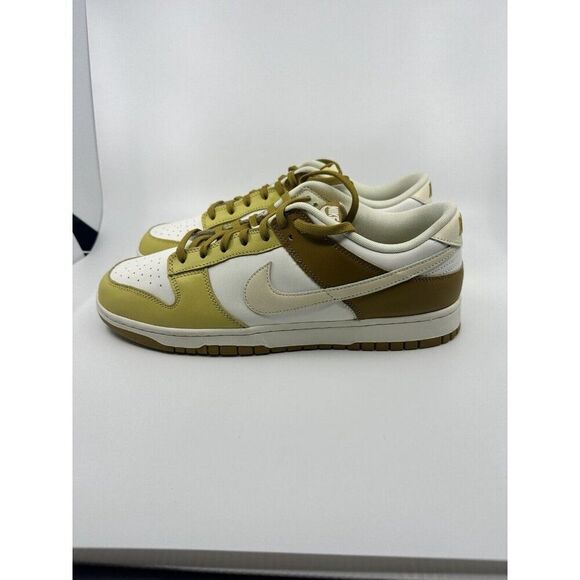 Nike Dunk Low Retro 'Bronzine' Coconut Milk Gold White Men’s Size 14 FZ4042-716 - Picture 2 of 5